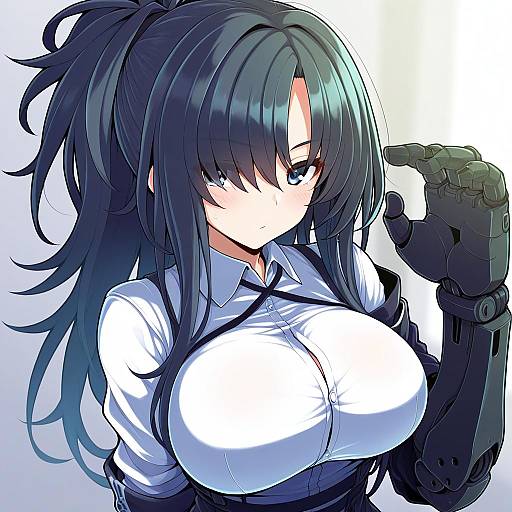 Illustration of Angelia (girls' frontline), girls' frontline in the style of Rikumaru