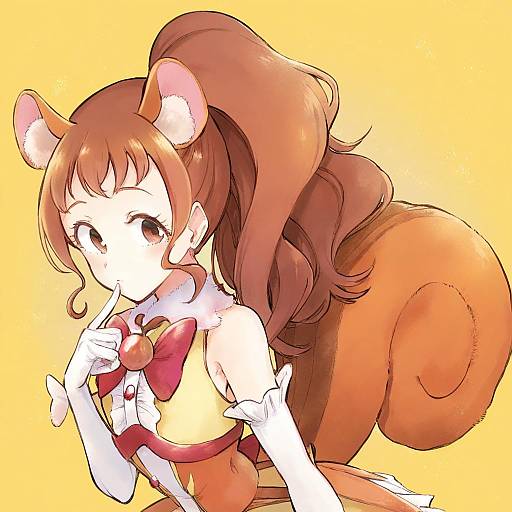 Illustration of Arisugawa himari, kirakira precure a la mode in the style of Hisona (suaritesumi)