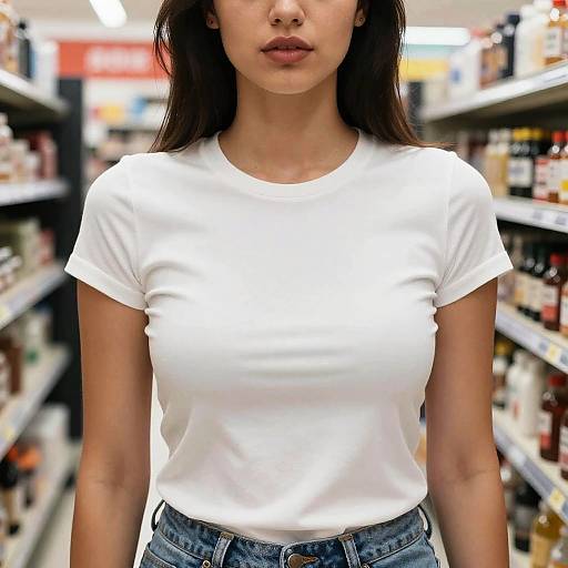 Seductive Woman in Store Portrait