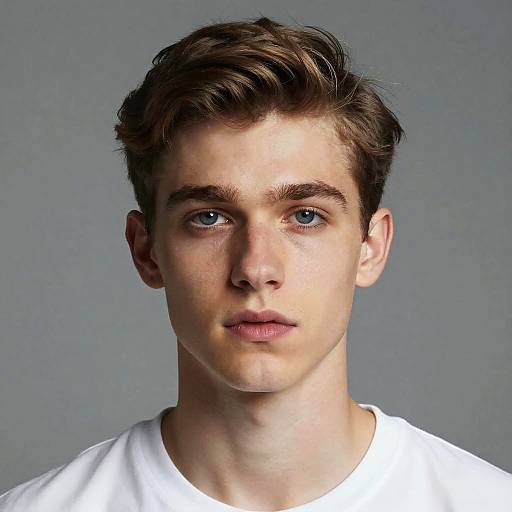 Contemplative Young Man Portrait