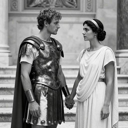 Ancient Roman Romance in Black and White