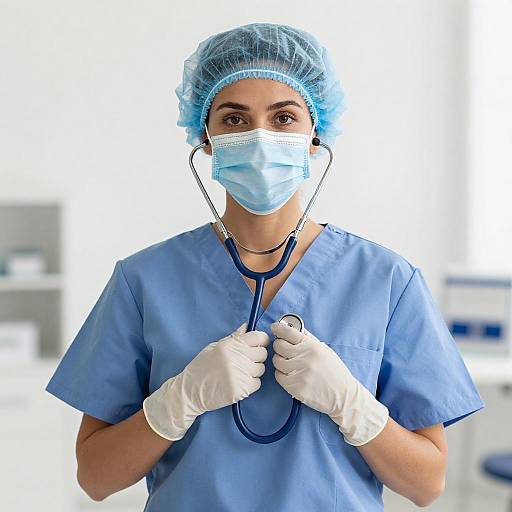 Female Doctor Portrait in Surgical Attire