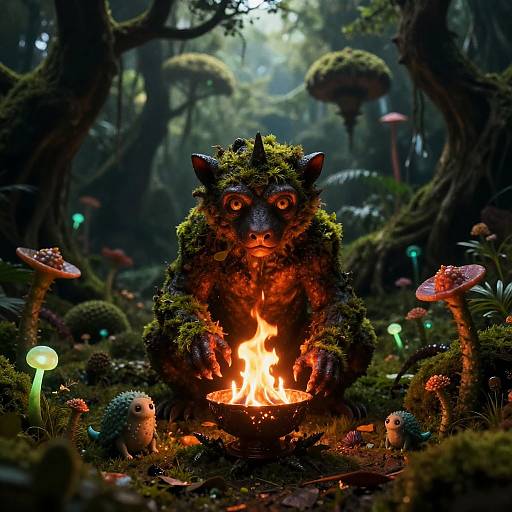 Otherworldly Lush Fantasy Landscape