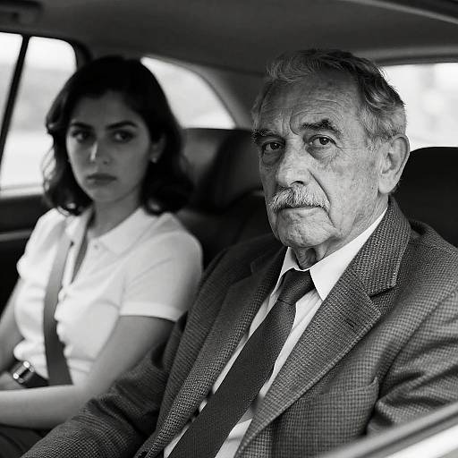 Intense Connection in Black and White