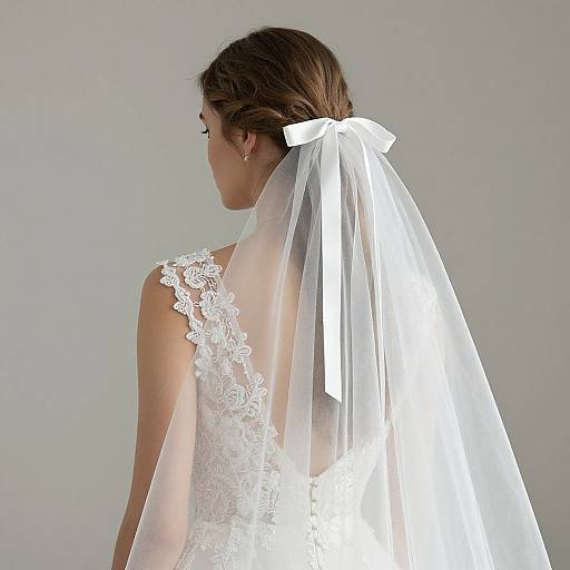 Elegant Woman in Wedding Dress