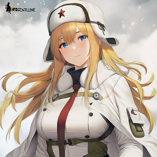 Illustration of Mosin-nagant (girls' frontline), girls' frontline in the style of Jeneral