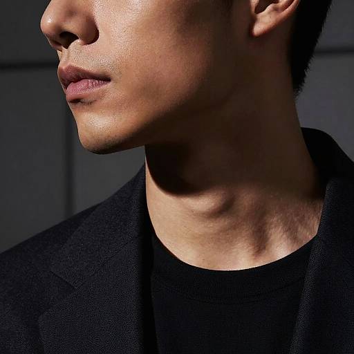 Moody Close-Up of Modern Man