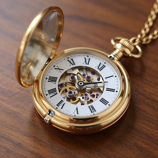 Elegant RR Special Pocket Watch Display