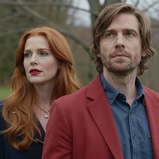 Outdoor Portrait of a Stylish Couple