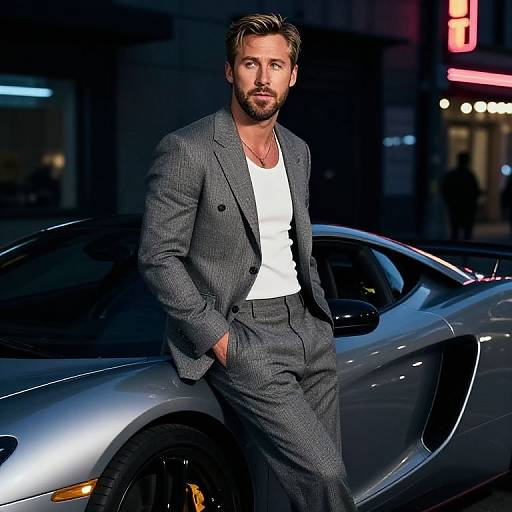 Ryan Gosling Stylish Urban Night