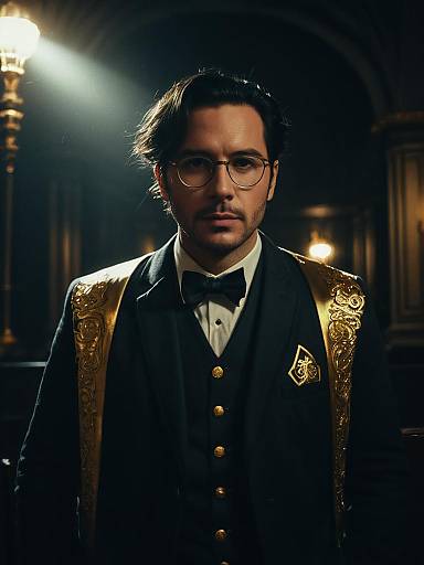 Photorealistic Nerd Costume Portrait