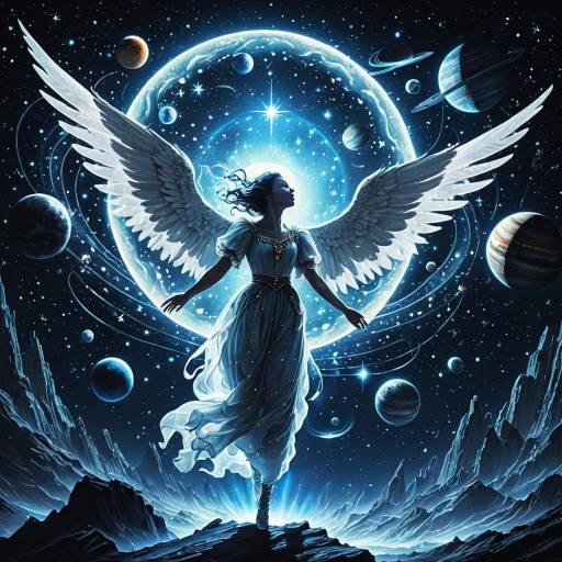 Ethereal Spirit in Baroque Space Scene Ethereal Spirit in Baroque Space Scene