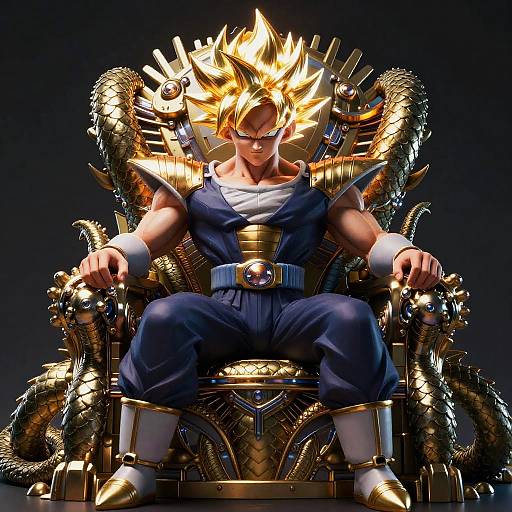 Vegito's Futuristic Dragon Throne