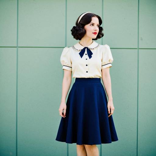 Vintage 1930s Inspired Woman in Modest Dress