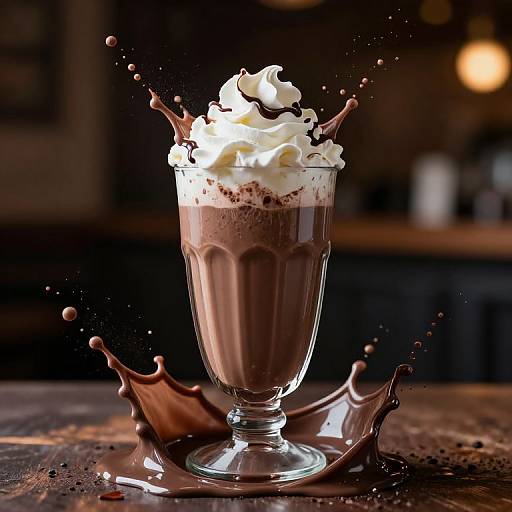 Horror-Themed Chocolate Drink Splash