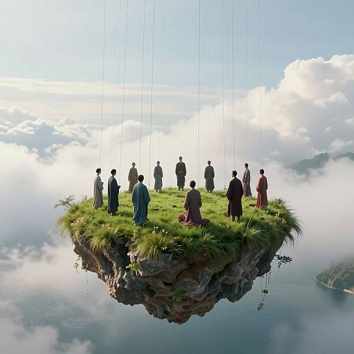 Airborne Island of Sages and Seekers