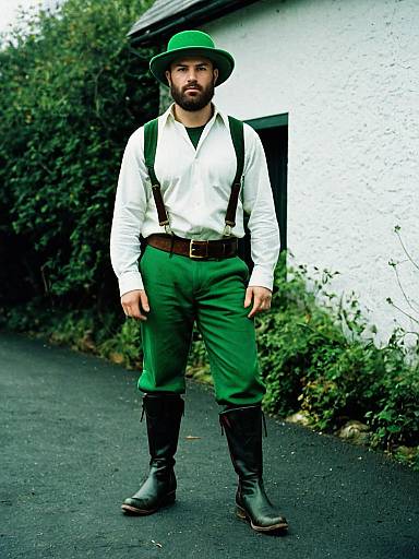 Man in Traditional Irish Costume