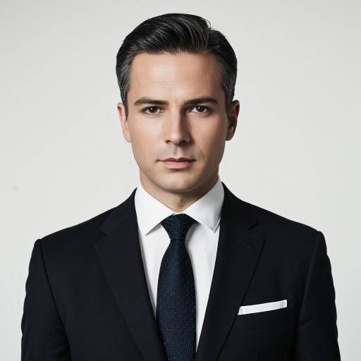 Professional man in tailored dark suit