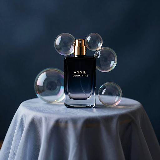 Onyx Perfume Atomizer with Bubbles