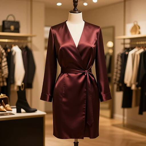 Chic Boutique Mannequin with Elegant Frock