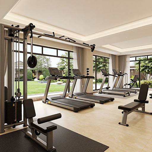 Luxury Villa Private Gym Interior