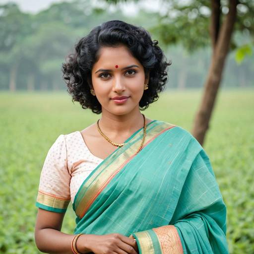 Pastoral South Indian Cosplay in Pastels