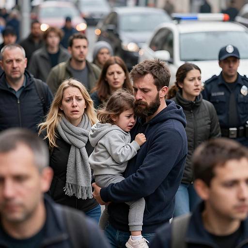 Intense Chaotic Street Scene Photography