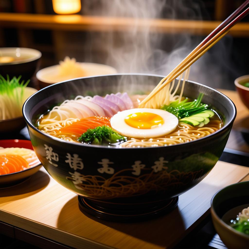 Cozy Ramen Bowl in Stunning Detail