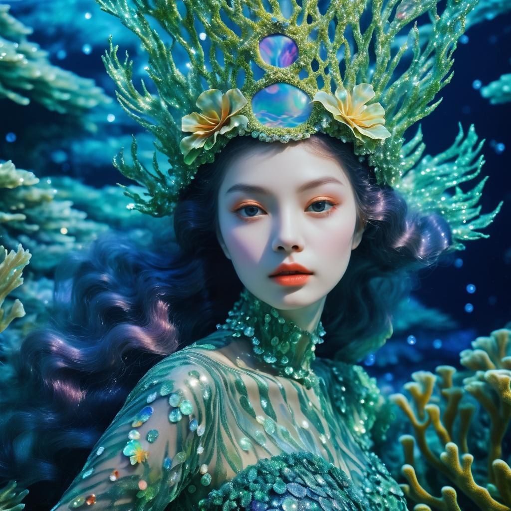 Ethereal Mermaid in Surreal Fashion