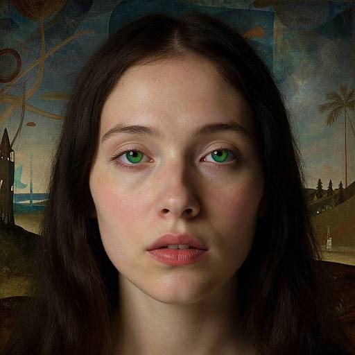 Surreal Renaissance Portrait of Micronesian Woman