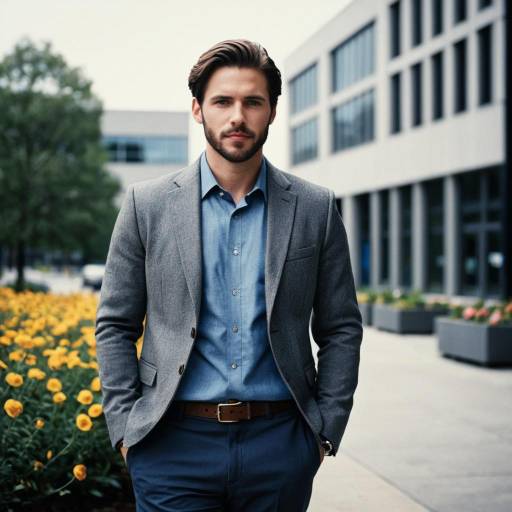 Realistic Male in Modern Office Attire