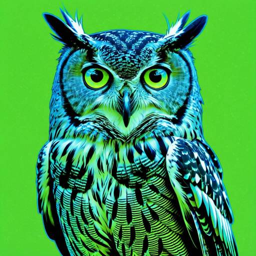 Neon Owl Digital Art Neon Owl Digital Art