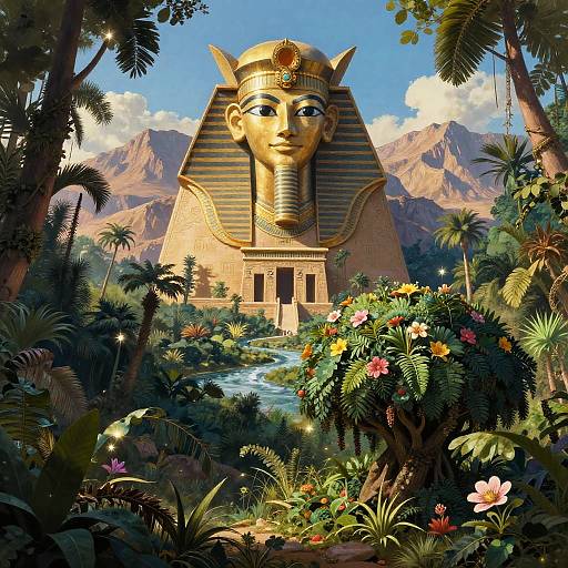 Hamunaptra Epic Nile Temple Portrait