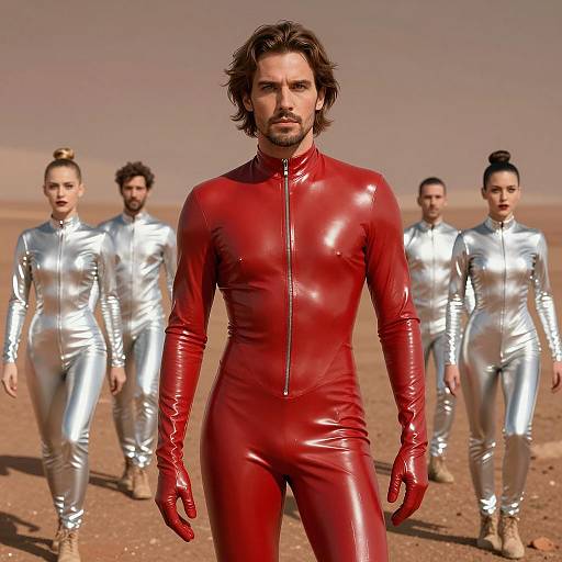 Photorealistic Latex Dance on Mars