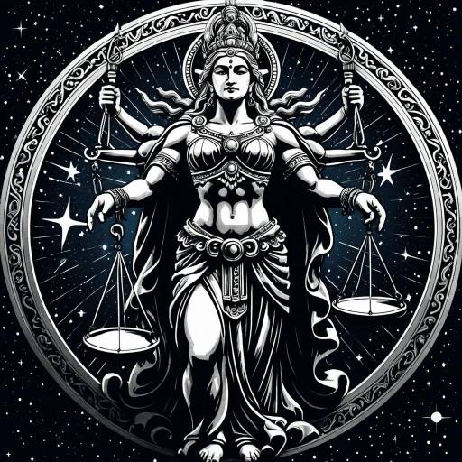 Celestial Deity of Justice Illustration