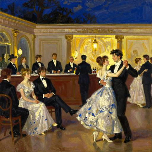 Elegant Ballroom Dance Scene