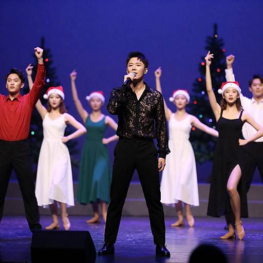 Vibrant Musical Performance with Dancers