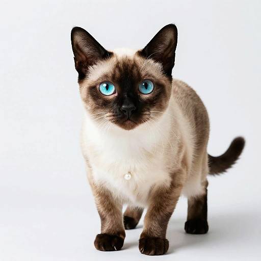 Photorealistic Tonkinese Cat Portrait