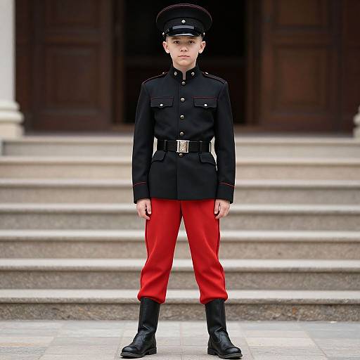 Realistic Soldier Dance Costume Portrait