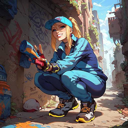 Urban Street Style with Graffiti Flair