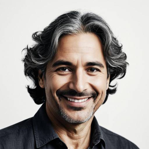 Portrait of Smiling Middle-Aged Middle Eastern Man