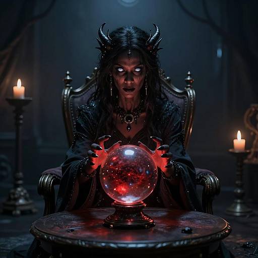 Ethereal Elven Fortune Teller at Carnival