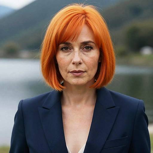 Photorealistic Portrait of Orange-Haired Man