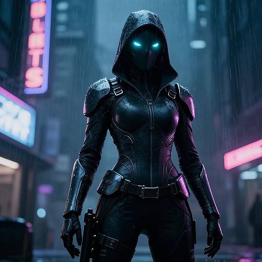 Futuristic Cyberpunk Assassin Concept