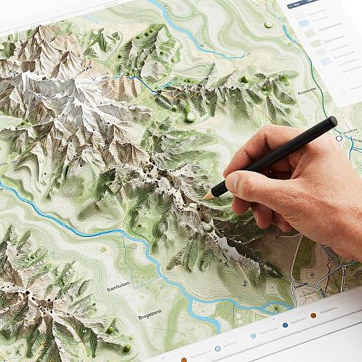 Artistic Topo Map Maker Illustration