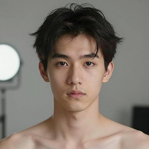 Young Man Portrait with Soft Background