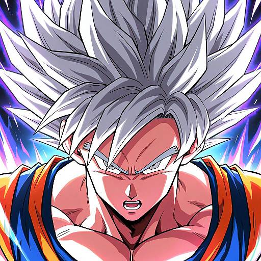 Ultra Instinct Goku Close-Up Portrait