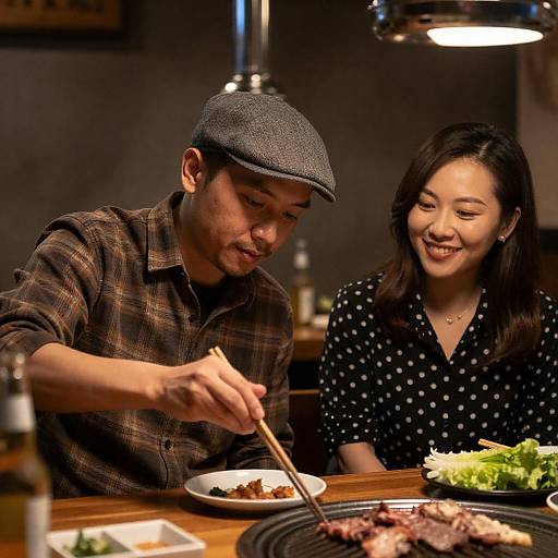 Cozy Dinner for Two in Restaurant