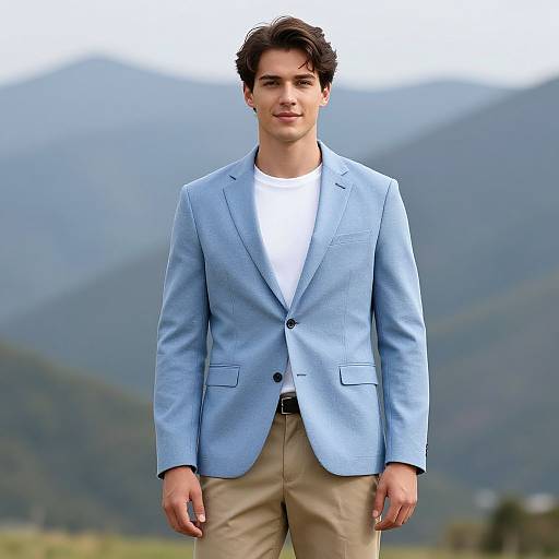 Confident Young Man Outdoors Fashion