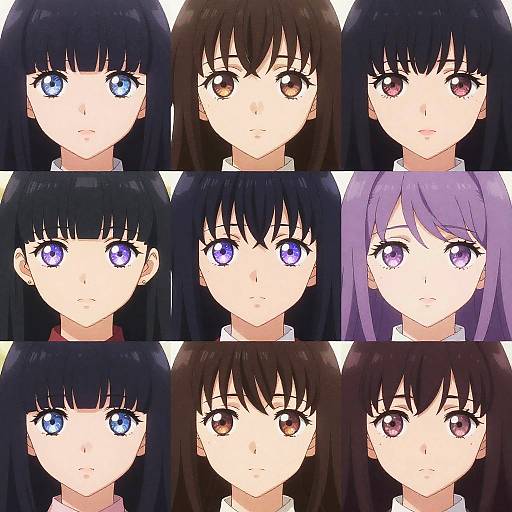 Varied Female Anime Eye Styles